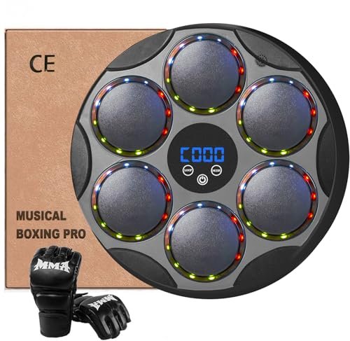 Music Boxing Machine for Adults. Wall Mounted Boxing Punching Pad. Musical Boxing Trainer Workout Machine. Boxeo En Casa. Maquina De Boxeo Musical Pared. Smart Electronic Beat Boxing Game